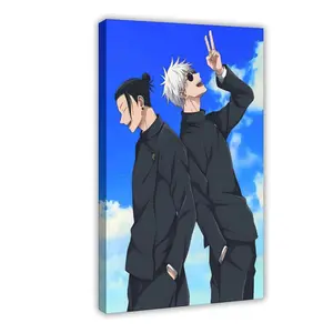 Jujutsu Kaisen Anime Movie Poster Satoru Gojo And Suguru Geto Poster High Quality Canvas Cloth Poster Japanese Anime Poster Print