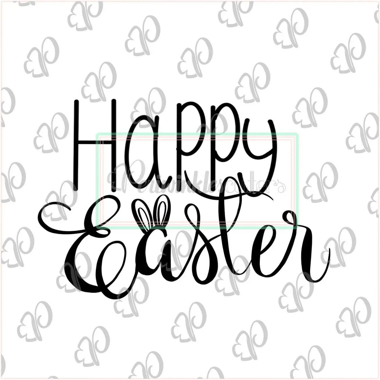 Happy Easter Option 2 Plaque Cookie Cutter