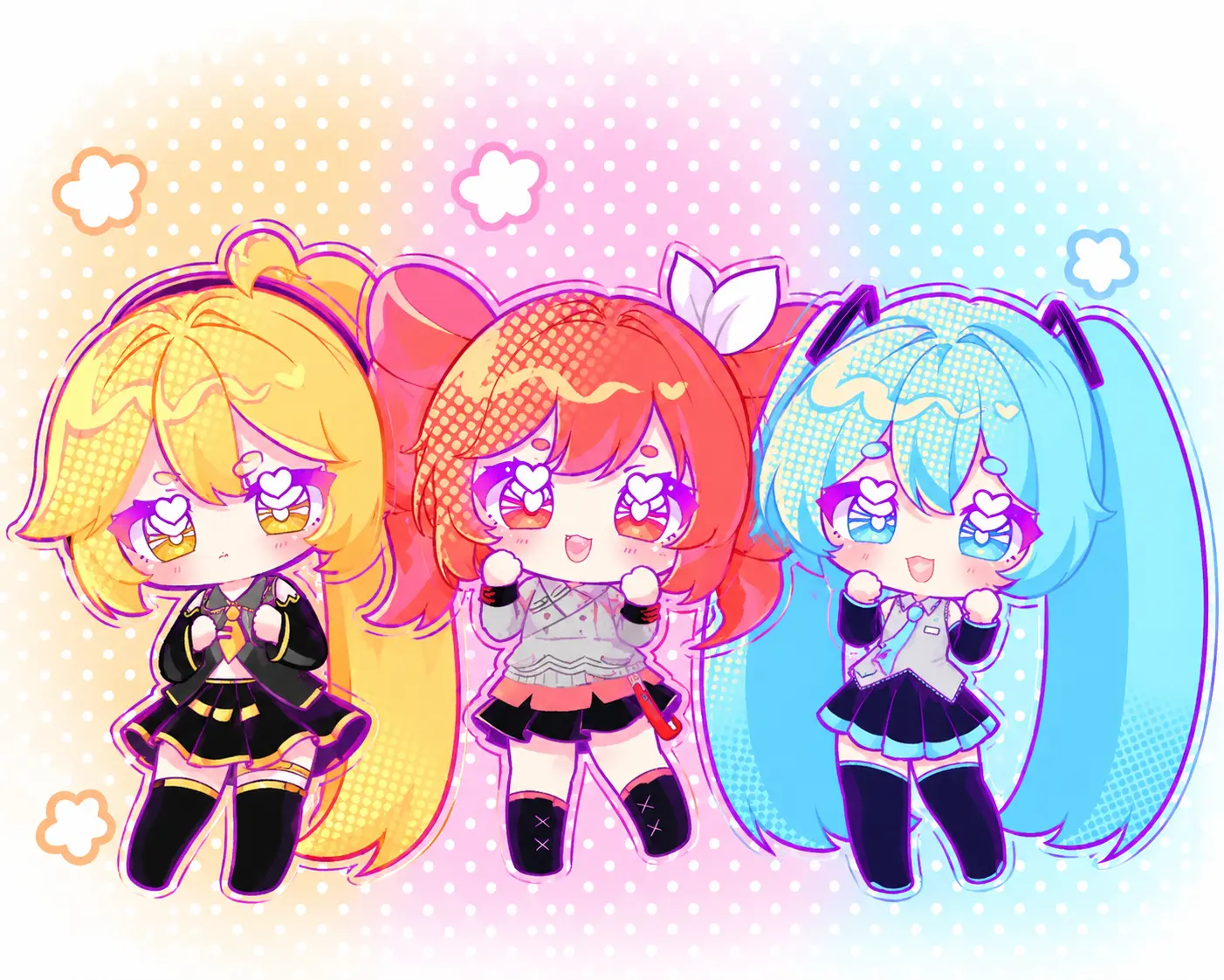 Vocaloid Keychain - Hatsune Miku, Teto Kasane, Akita Neru Acrylic Charms - Kawaii Keyrings Birthday Gifts, Fear and Hunger Character Keychains – Cute Acrylic Keychain Charms, Perfect Gift for Fans & Collectors