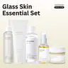 [mixsoon Official] Glass Skin Essential Skincare Routine Set - Vegan Cleanser, Foam, Moisturizer for Tired & Dehydrated Skin, Deep Glow & Smooth Care