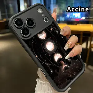 Phone case for iPhone 17 Pro Max Air Creative Moon Anti-Scratch Shockproof TPU Bumper Drop-proof Cover