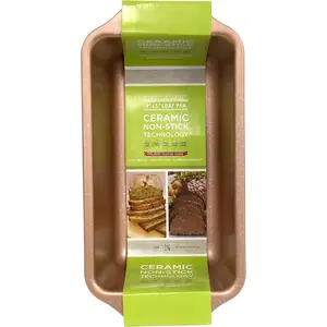 Loaf Pan 9 x 5-Inch Ceramic Coated Non-Stick (Rose  Granite)