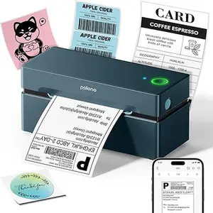 PL80E Bluetooth Thermal Shipping Label Printer, Wireless 4x6 Shipping Label Printer for Small Business, AI Printer, Blue PL80E Bluetooth Thermal Shipping Label Printer, Wireless 4x6 Shipping Label Printer for Small Business, AI Printer, Blue