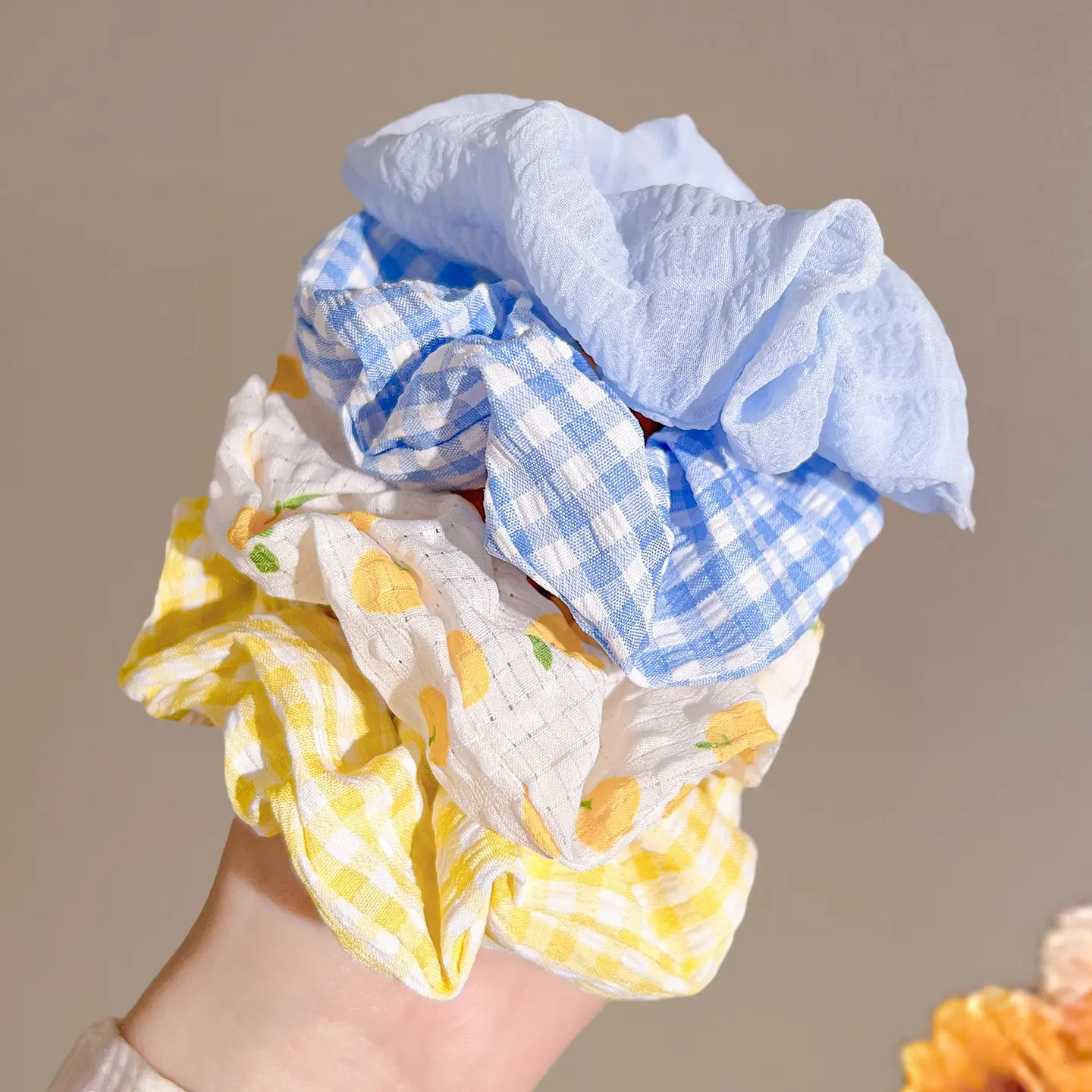 Soft Pastel Bubble Scrunchies Hair Ties for Women 2026 Summer Trend High Elastic No Damage Seamless Hair Bands Ponytail Holders Soft Stretch Rubber Hair Accessories for Thick & Fine Hair – Perfect for Gym, Yoga, Travel, Work, Daily Casual & Summer Outfits