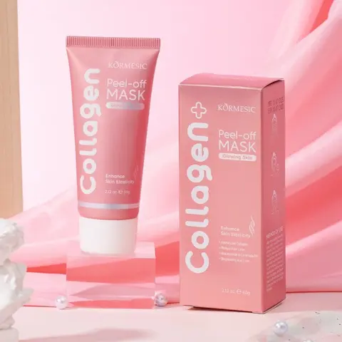 1-Piece Gentle Soothing Hydrating Collagen Face Mask - Lightweight Gel Formula with Glycerin, Sodium Hyaluronate, Ceramides, Hydrolyzed Ingredients for Plump Skin, Strong Adhesion, Easy Peeling, Elasticity Boost