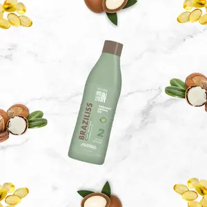 Braziliss Hair Treatment | Progressive Straightening & Repair | Keratin, Argan Oil, Shea Butter & Jojoba Oil | Formaldehyde-Free, Salt-Free, Cruelty-Free