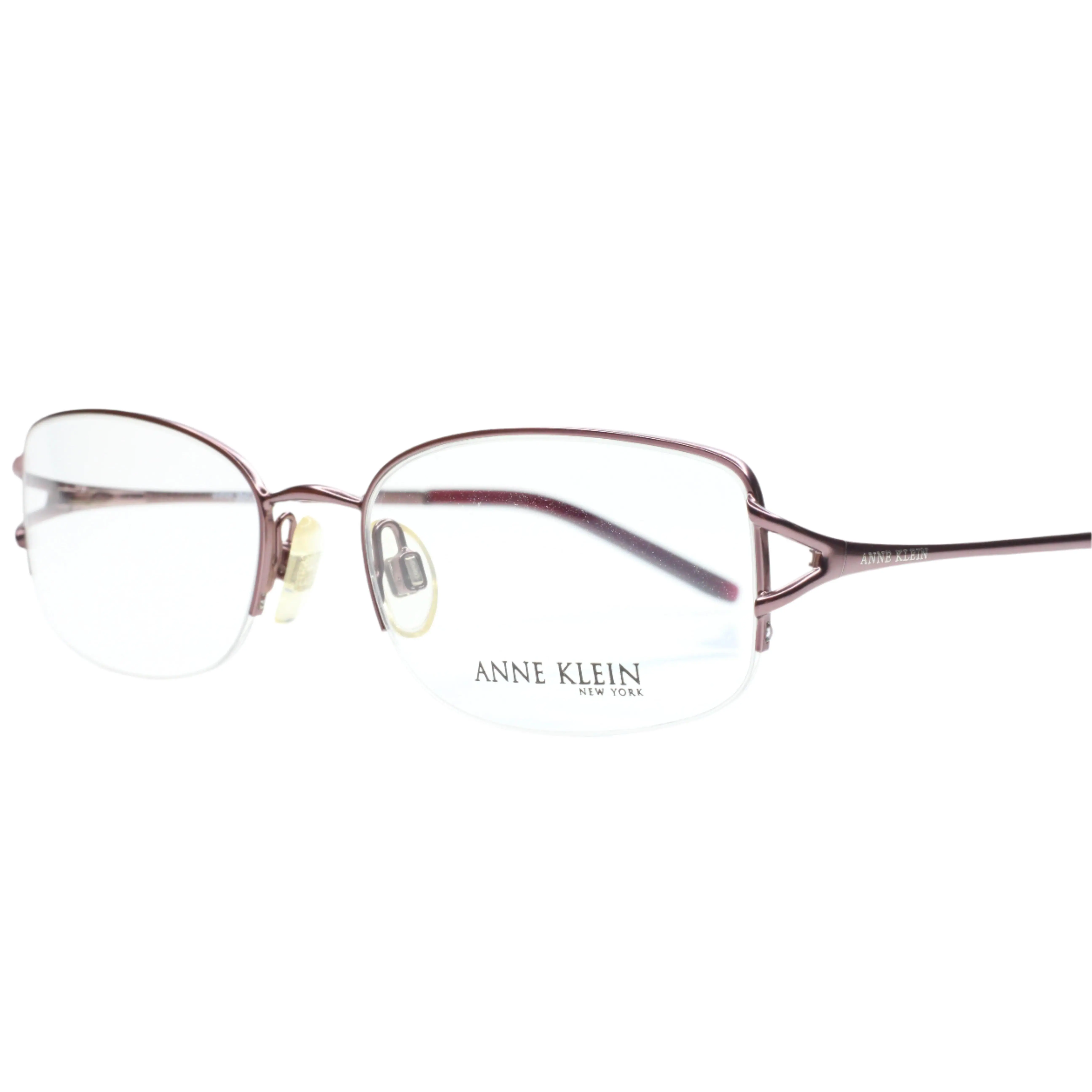 Anne Klein AK9062 434 Rose Gold Metallic Semi Rimless Luxury Eyeglasses -Wo