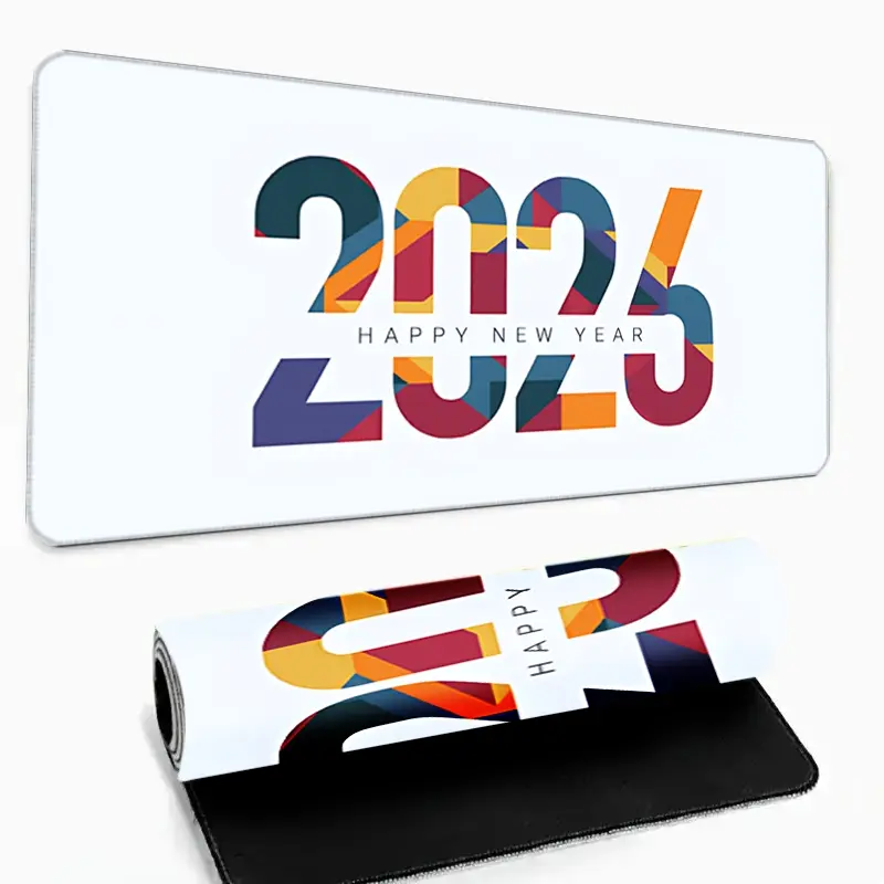 1pc Large Size 2026 Abstract Mat Mouse Pad Desktop Keyboard Desk Pad Gaming Mousepad PC Accessories| Mouse Pads For Desk| Festive Geometric Design Desk Mat| Large Mouse Pad| Desk Accessories