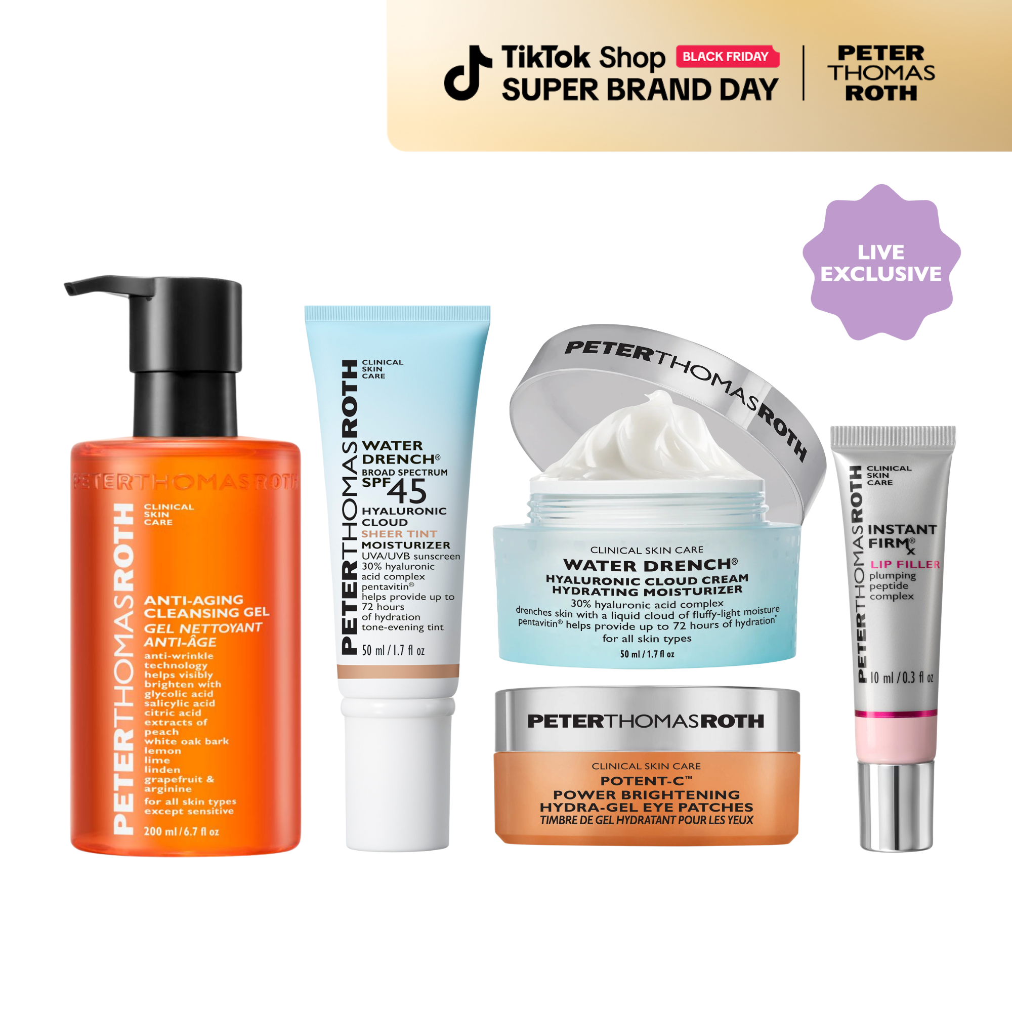 Peter Thomas Roth 5-Piece Essential Routine Skincare Bundle