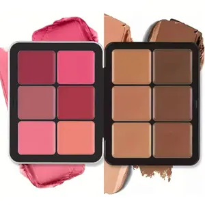12-color Concealer & Blush Cream Palette Makeup Cosmetic