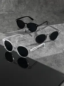 Unisex Fashionable All-match Round Frame Sunglasses, Trendy Casual Sunglasses for Everyday Use, Fashion Accessories for Outdoor Activities