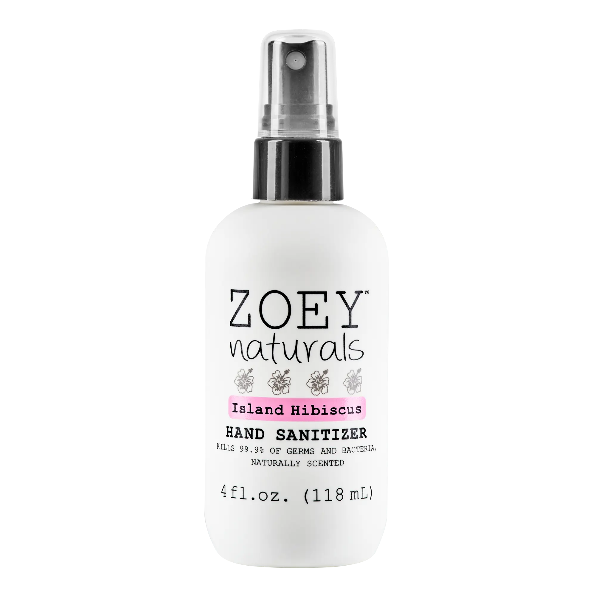Zoey Naturals Island Hibiscus Hand Sanitizer 4oz baby sanitizer spray