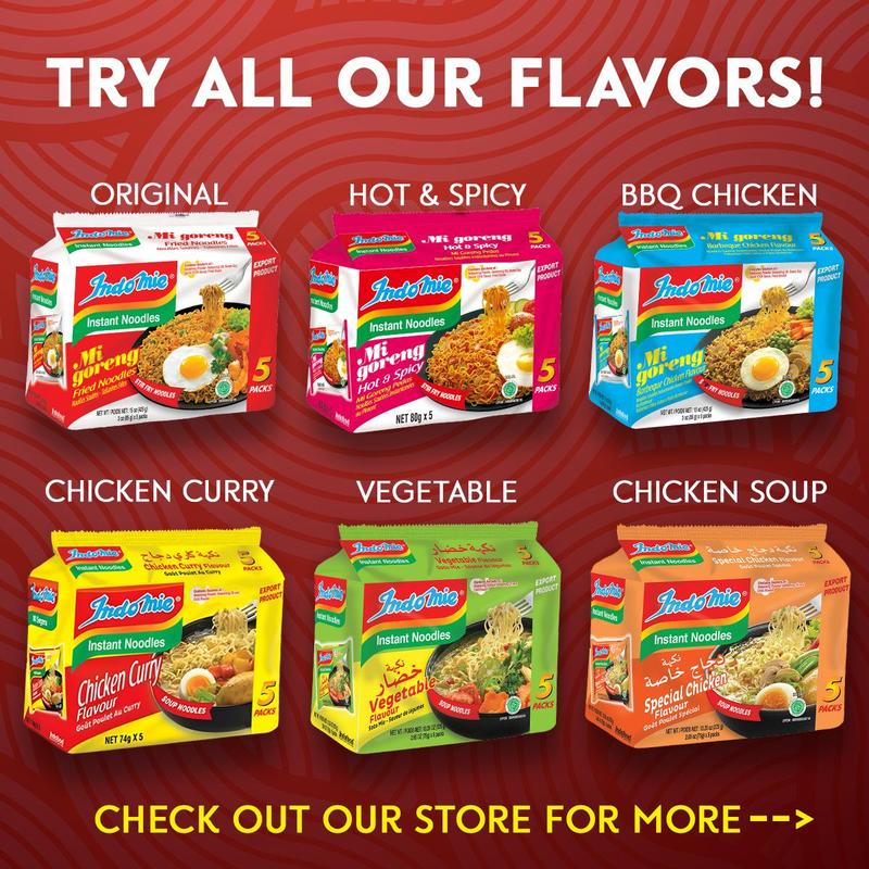 Official Indomie Mi Goreng Instant Noodles - 30 pack