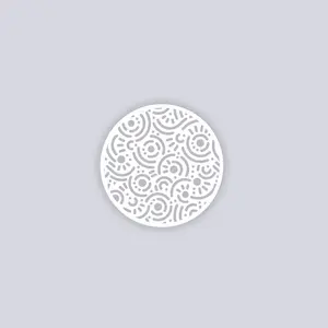 Retro Confetti Circle Clay Stencil
