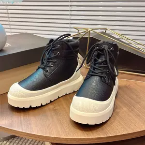 Men's and Women's  boot  Waterproof and  Snow Boots Tasman Outdoor Fur Integrated hick soled Shoes Snow proof lace-up