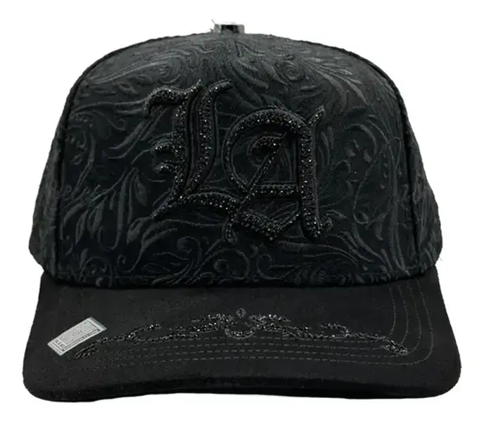 BigBoss Hats Black  Rhinestone SnapBack