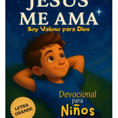 "Jesús Me Ama" Faith-Building Children's Devotional Book (Spanish Paperback Edition) - 99 Pages, Bible-Based Prayers & Activities, Practical for Parents, Large Print, Courage-Challenging, for Boys & Children Ages 8 to 12, Bible Studies Included