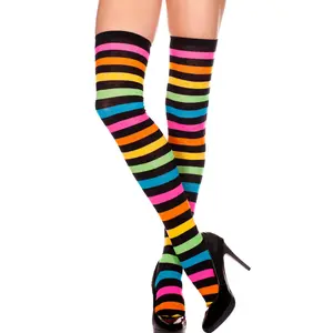 Rainbow Thigh High Sock Stockings