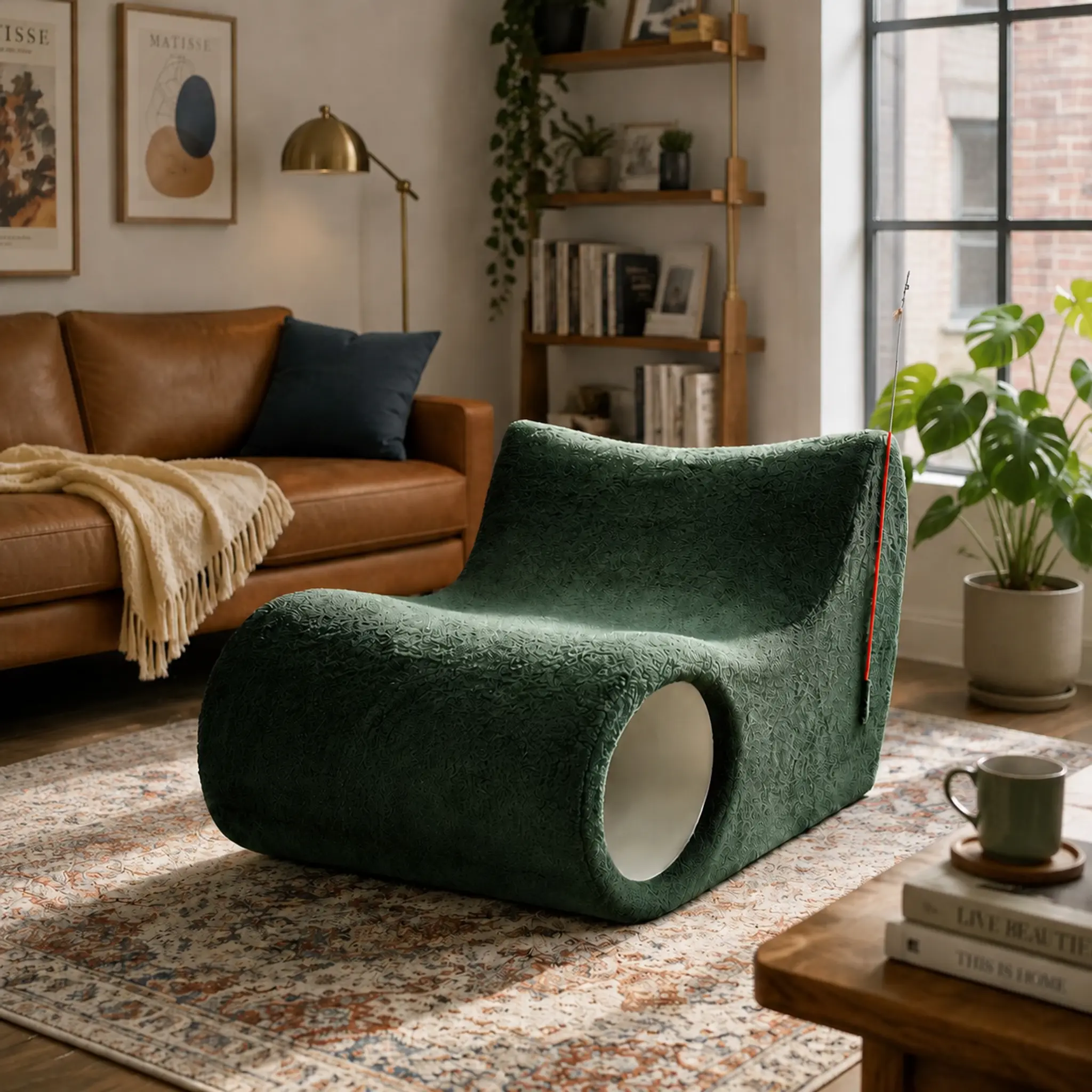 Classic Armless Giant Corduroy Bean Bag Chair for Adults, Memory Foam Filled Comfy Lazy Sofa, Oversized Fireside Floor Couch for Living Room