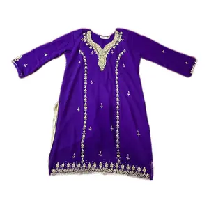 Stone Worked Botique Pakistani Design Kurtha with Plazoo Pant and Dupatta