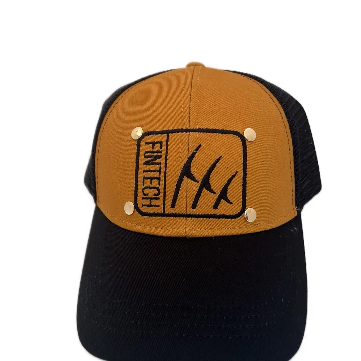 Limited-Edition Fintech Riveted Trucker Hats - Bold & Edgy Style personalized hats