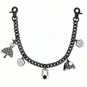 Fashion Wallet Chain, Decorative Wallet Extender and Replacement Handle, Metal Wallet Chain, Jeans Chain, Women's Chain ()