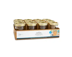 Mainstays 16-oz Clear Glass Wide-Mouth Canning Jars (12 Count)