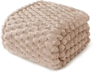 Whale Flotilla Queen King Size Blanket for Bed with Expanded Stereoscopic Jacquard Pattern, Fuzzy Soft Cozy Exquisite Blankets or All Season, Warm and Fluffy