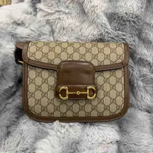 Pre-owned GUCCI canvas Shoulder Bags Horsebit 1955 Mediuml Shoulder Bag XiaoTang0053