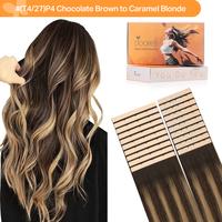 #(T4/27)P4 Chocolate Brown to Caramel Blonde