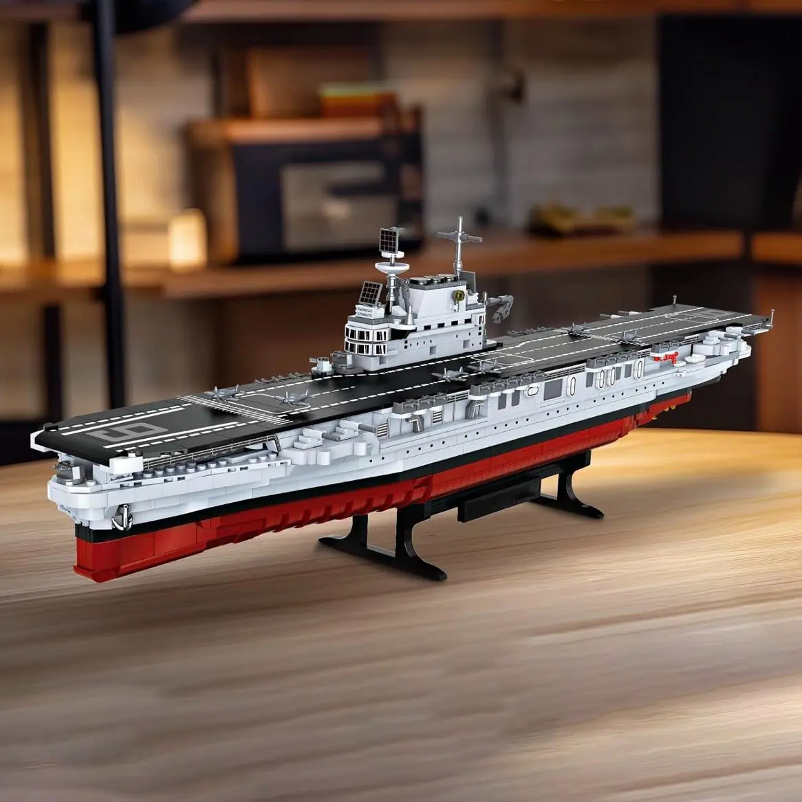 1916+ Pieces Battleship Model Kit, 1:330 Scale Construction Building Block Set, Military Aircraft Tank Display, Gift for Men Women Teens, Holiday Presents