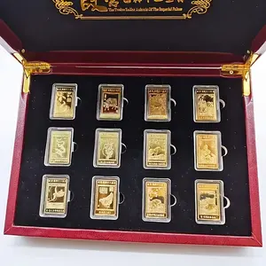 12 Zodiac Commemorative Coins Set, Unique Christmas Gift or Birthday Collectible, Perfect for Collectors & Party Gifts