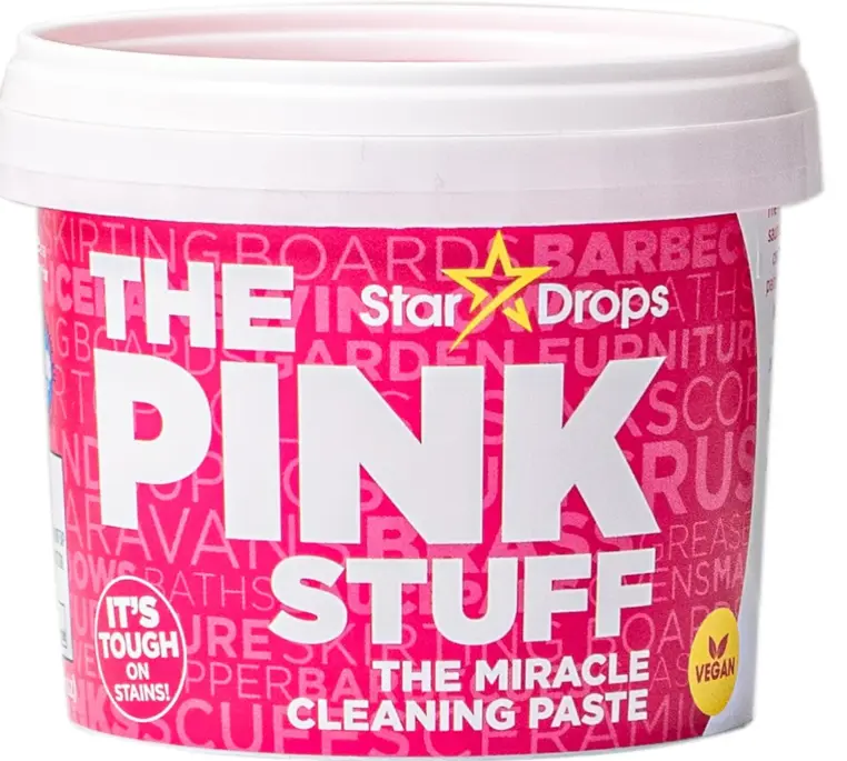 Stardrops The Pink Stuff Cleaning Paste 500g, Multi Purpose Cleaner for Kitchen, Bathroom, Tiles, Glass, Shower, Oven, Sink, Stainless Steel, Removes Grease, Grime & Stains