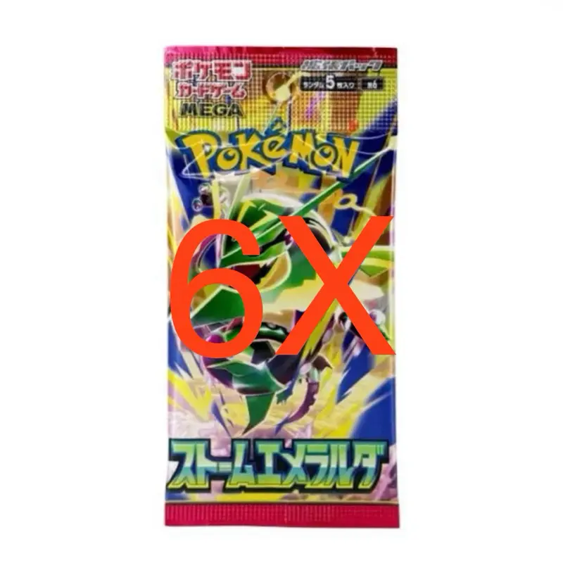6 Storm Emeralda Japanese Booster Packs