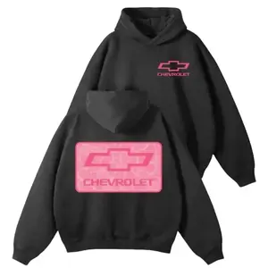 Chevrolet Pink Camo Logo Vintage Hoodie – 2-Sided Sweatshirt for Racing Fans & Car Lovers, Outdoor Casual Top Gift for Men