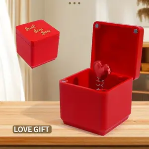 Funny Prank Box with Heart - Surprise Heart Gift for Adults, Red Practical joke, Secret compartment, Cute prank toy for Friends, Valentines, Anniversaries - Novelty Party Favor Decoration, Funny Gift,