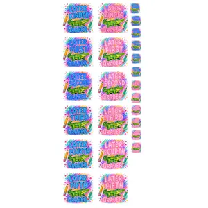 Back to School DTF Gang Sheet 22"x40" – Later Gator Grader Transfers – Kinder to 5th Grade – Ready to Press Teacher Shirts