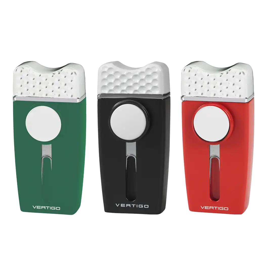 Vertigo Tee Time Golf Single Flame Torch Lighter with Wind-Resistant Flame, Slide-Out Divot Tool, and Removable Ball Marker – Essential Lighter Accessory, Accessories