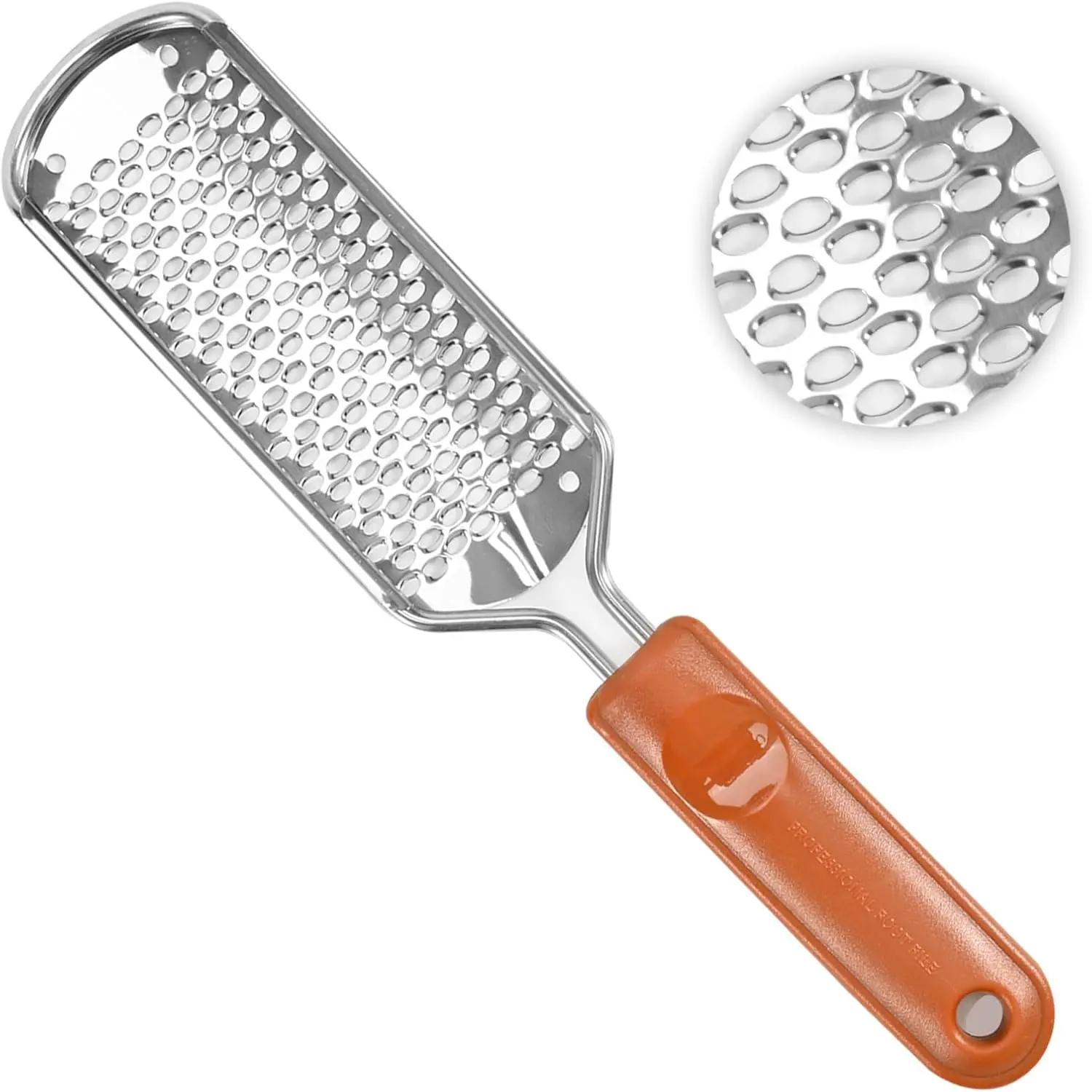 leg grater Professional Foot Scrubber and Callus Remover – Stainless Steel Pedicure Foot File and Heel Rasp for Removing Dead and Hard Skin (Model T1)
