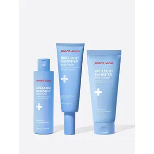 Breakout Banisher Trio - Salicylic Acid Cleanser, Cucumber Toner, and Niacinamide Serum for Acne Treatment