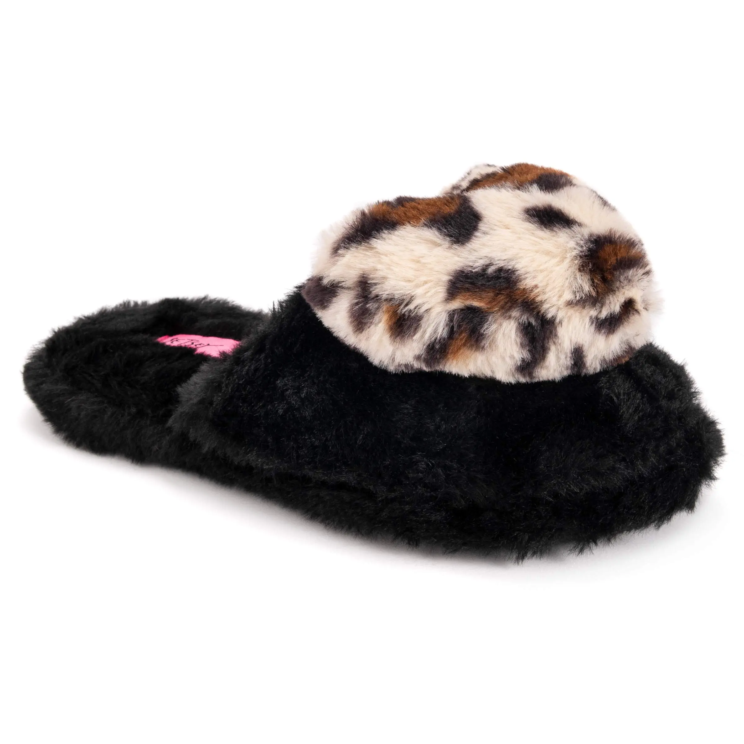 MUK LUKS Women's Novelty Scuff Slip-On Slipper - Fluffy Fur Footwear, Foam-Cushioned Shoe for Casual Indoor Wear, Slide