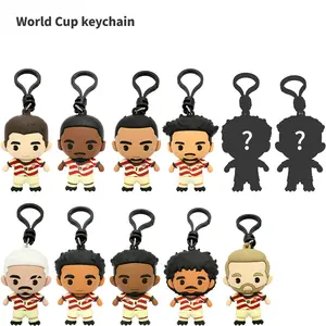 Full set of 11 pieces-USA Soccer Team Keychain - 2026 World Cup Star Player Mini Key Ring - Officially Licensed Collectible Figure