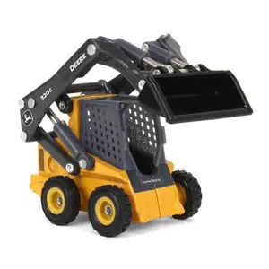 John Deere 320G Skid Steer Loader Diecast 1:64 Scale Model ERTL 45888 Ride On Bulldozer Built In Wheel Highly Detailed Officially Licensed Product