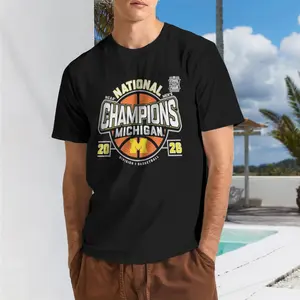 Michigan Wolverines National Champs 2026 Basketball T-Shirt unisex
