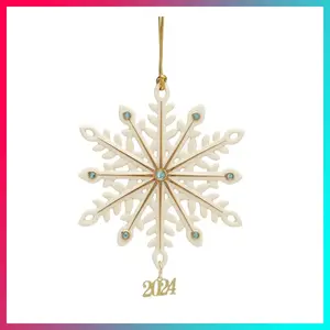 Lenox 895756 2024 Gemmed Snowflake Ornament