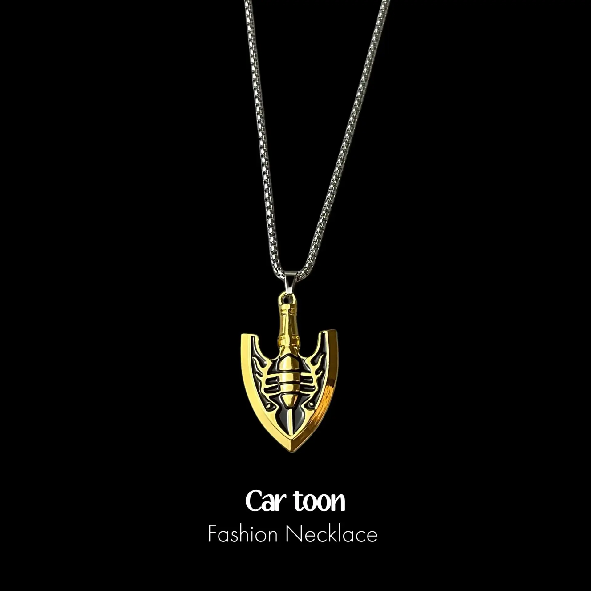 Bizarre Adventure Golden Bug Arrow Necklace, Stand Arrow Pendant, Unisex Anime Cosplay Jewelry, Hypoallergenic Fashion Pendant Necklace, Anime Fan Collectible Gift