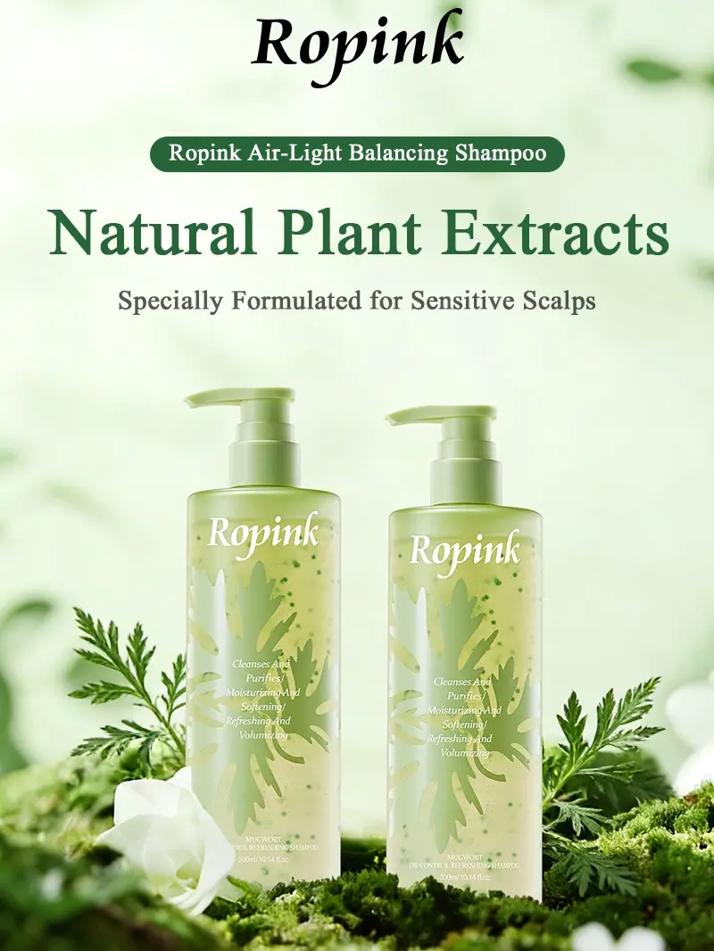 Ropink Weightless Balancing Shampoo | OCT Anti-Dandruff Volumizer | Sulfate-Free Oil Control with 4D Hyaluronic Acid-X1 Hair Thickening Conditioner Haircare based bodyworks shampoo shampoo