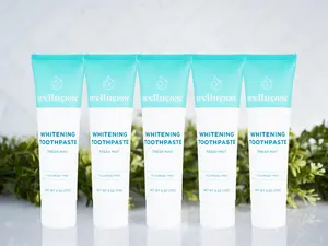 Wellnesse | Whitening Toothpaste - Fluoride-Free Hydroxyapatite - 5 Pack for Oral Hygiene Essentials - Clean Teeth & Soothe Gums