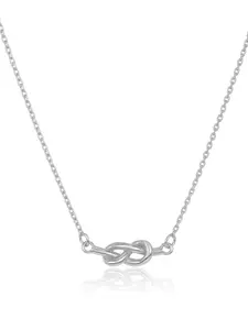 Sterling Silver Infinity Love Knot Necklace