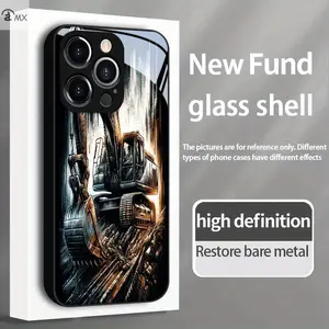 Phone Case - Excavator Art Pattern Design Is Suitable for iphone17 17Air 16 Pro 15 Promax 14 Plus 13 12 11